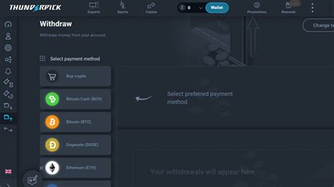 thunderpick withdraw
